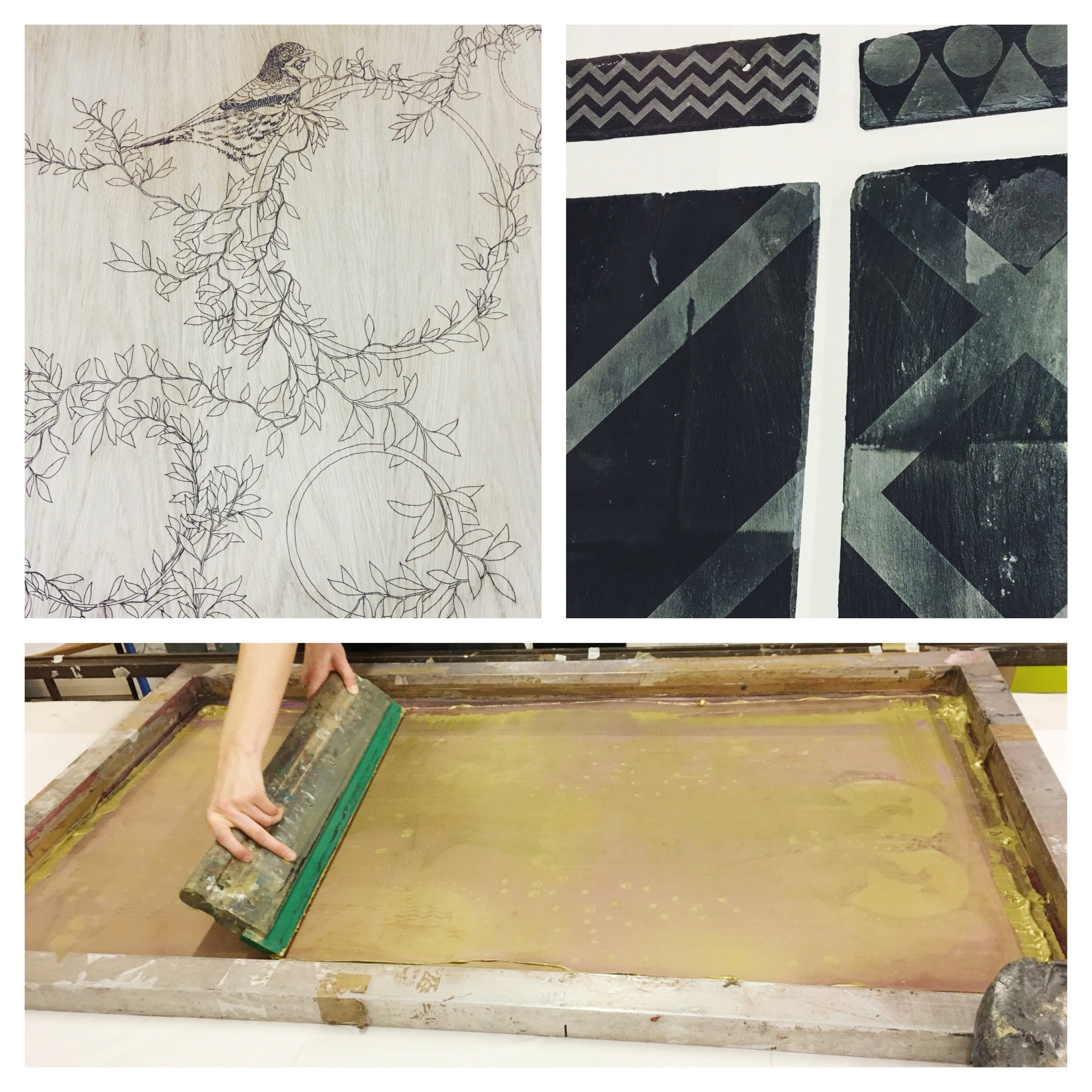 Daniel Heath Screenprint On Surface - Plywood - HD Wallpaper 