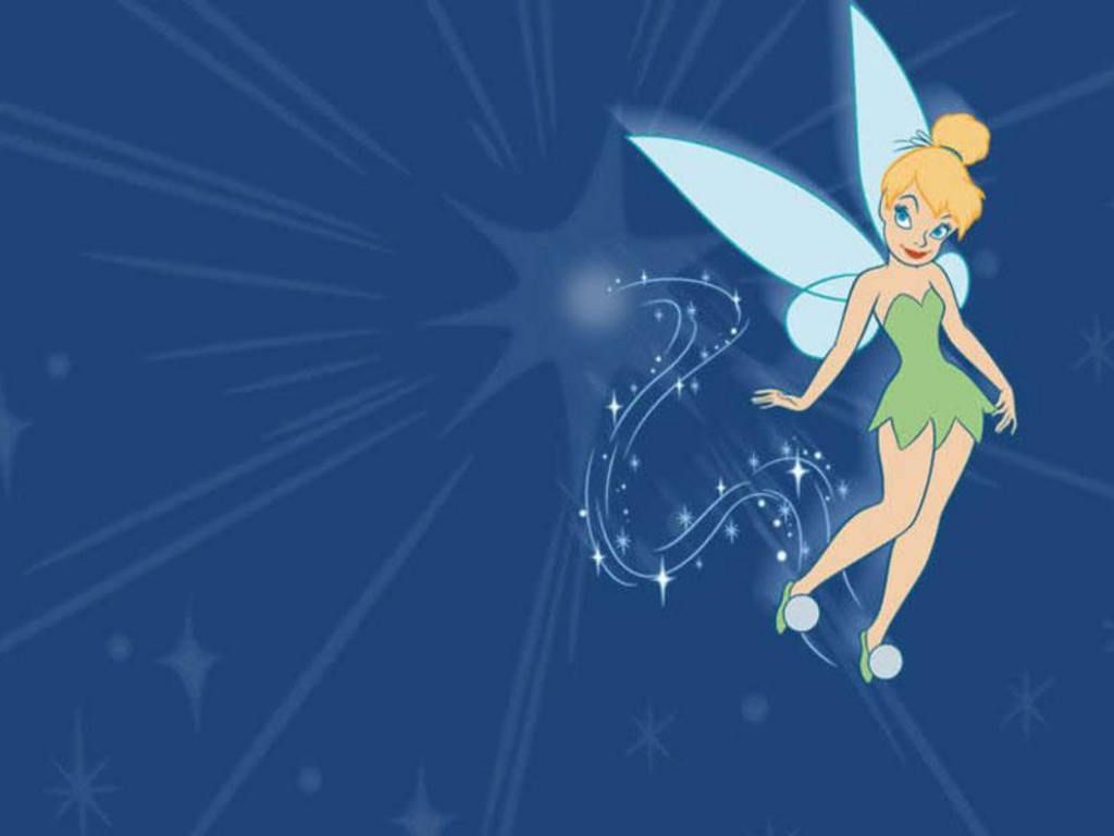 Tinkerbell Clipart Background Powerpoint - Porte Badge Fee Clochette - HD Wallpaper 