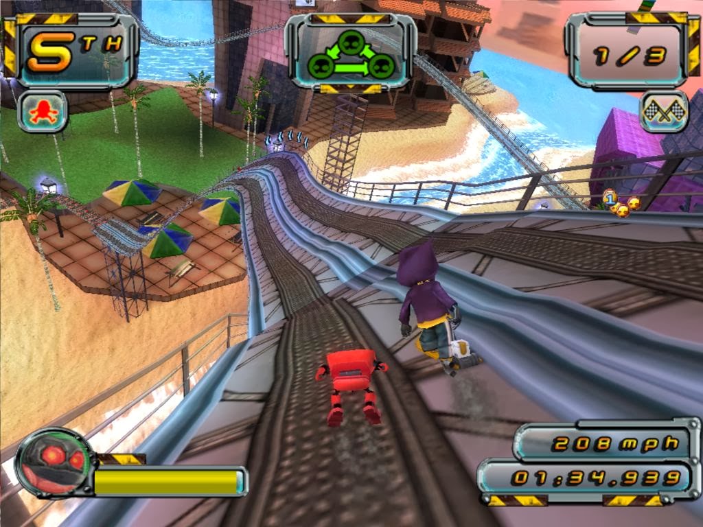 Crazy Frog Racing Ps2 In Game - HD Wallpaper 