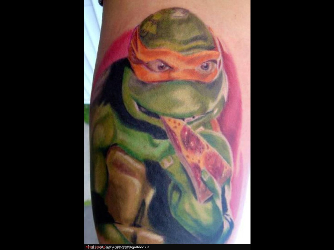 Pin Phoenix Tattoo Amazed To Find Japanese Hannya Mask - Blonde Tattoo Teenage Mutant Ninja Turtles - HD Wallpaper 