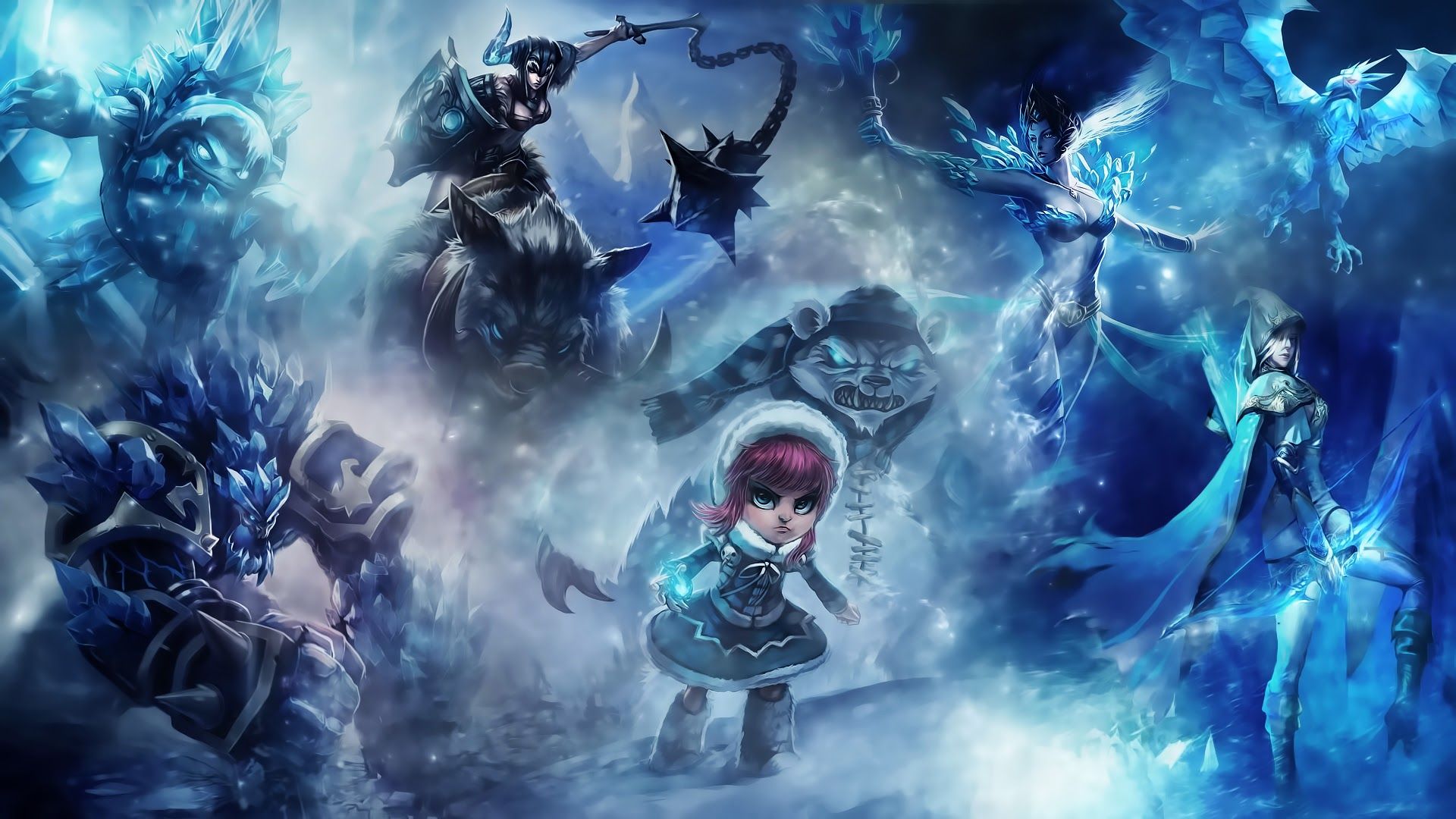 League Of Legends Wallpaper Blue - HD Wallpaper 