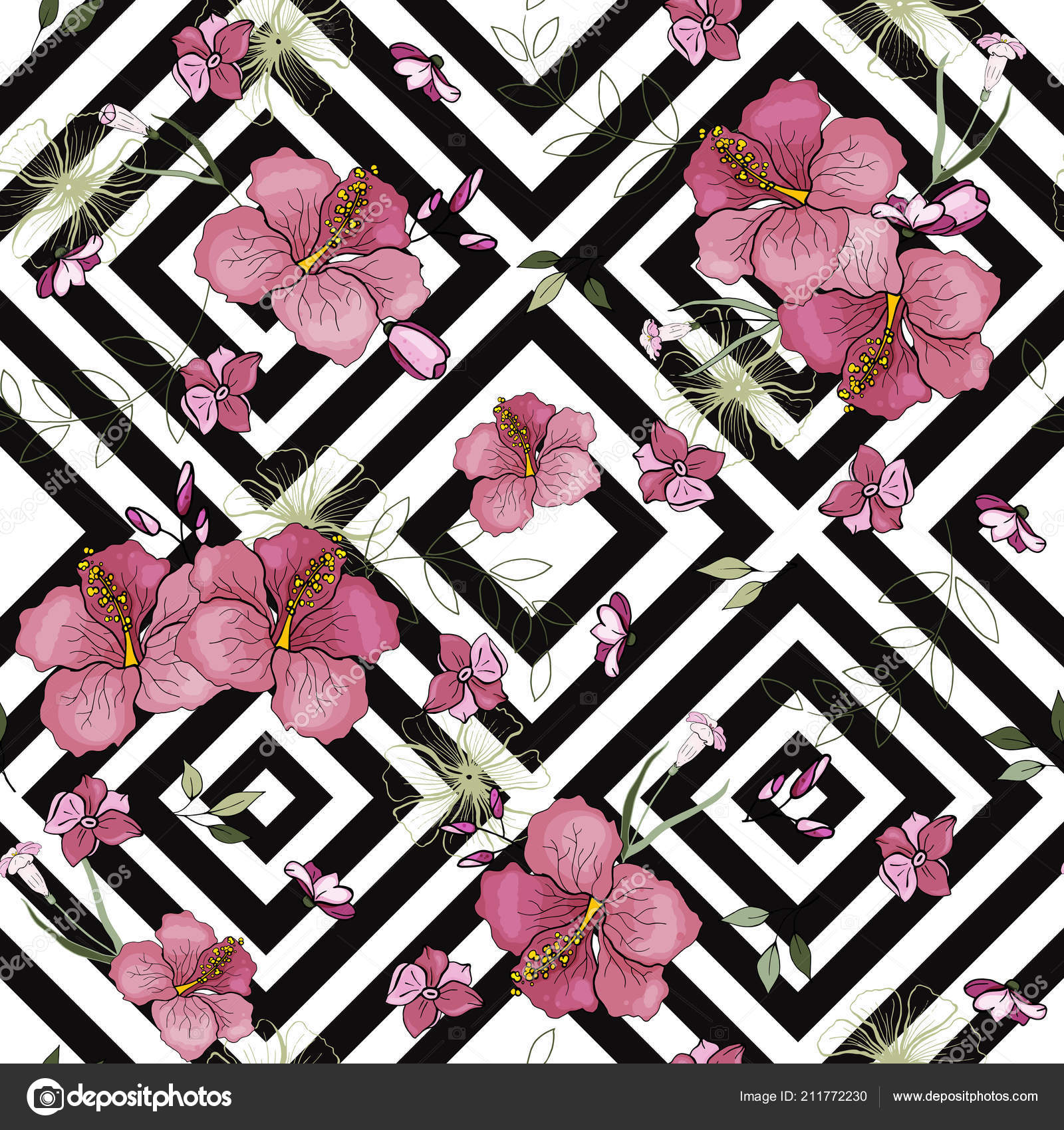 Pattern Black And White Shapes - HD Wallpaper 