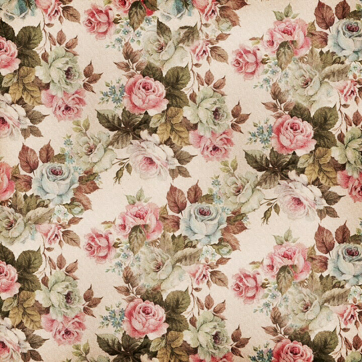 Background, Flowers, And Vintage Image Decoupage Background Papel