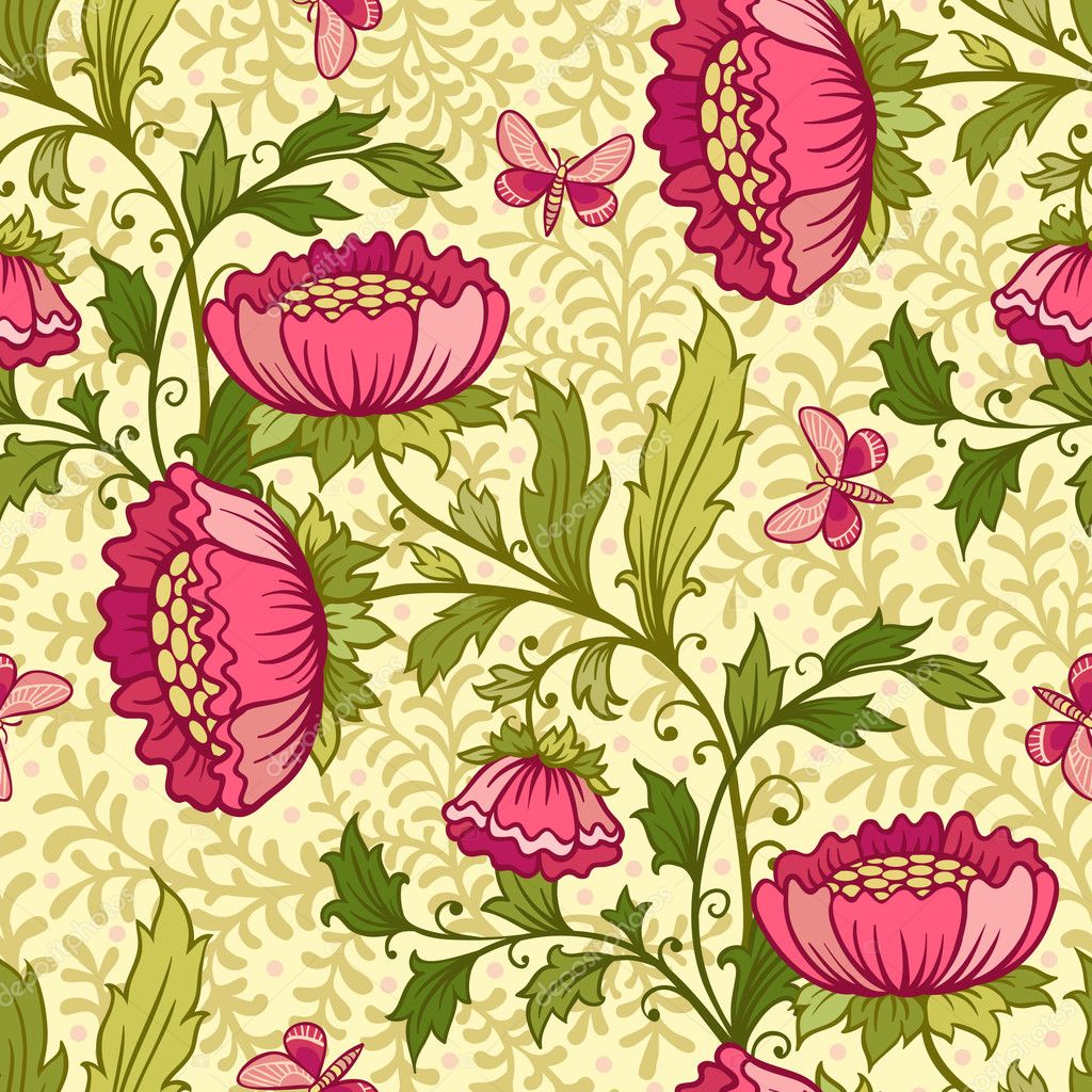 Flores Vintage - HD Wallpaper 