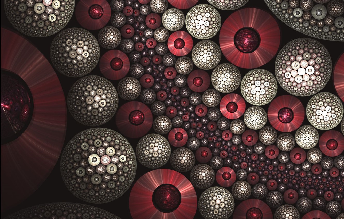 Photo Wallpaper Circles, Balls, Burgundy - Circle - HD Wallpaper 