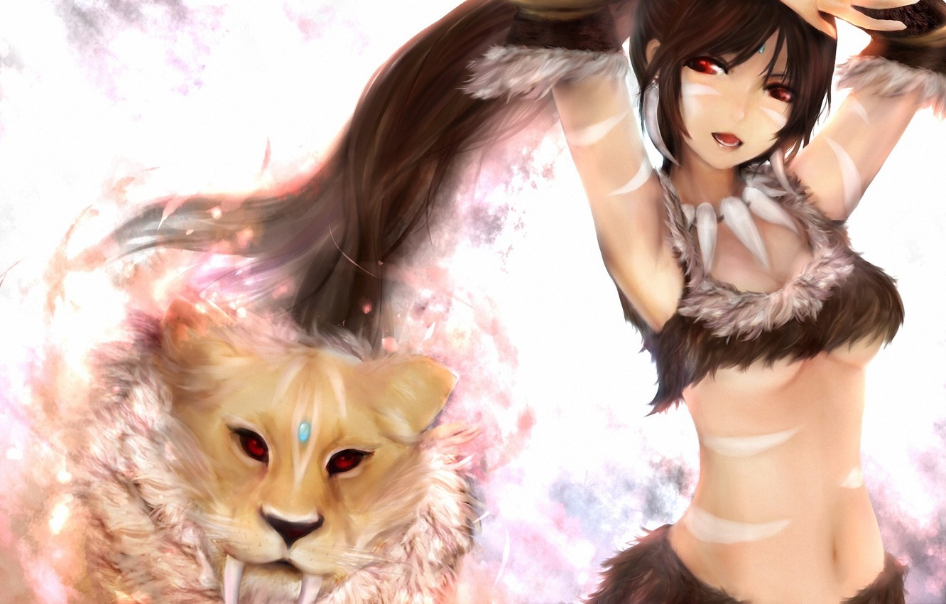 Photo Wallpaper Girl, Leo, Art, Fangs, League Of Legends, - 奈 德 麗 Jg - HD Wallpaper 