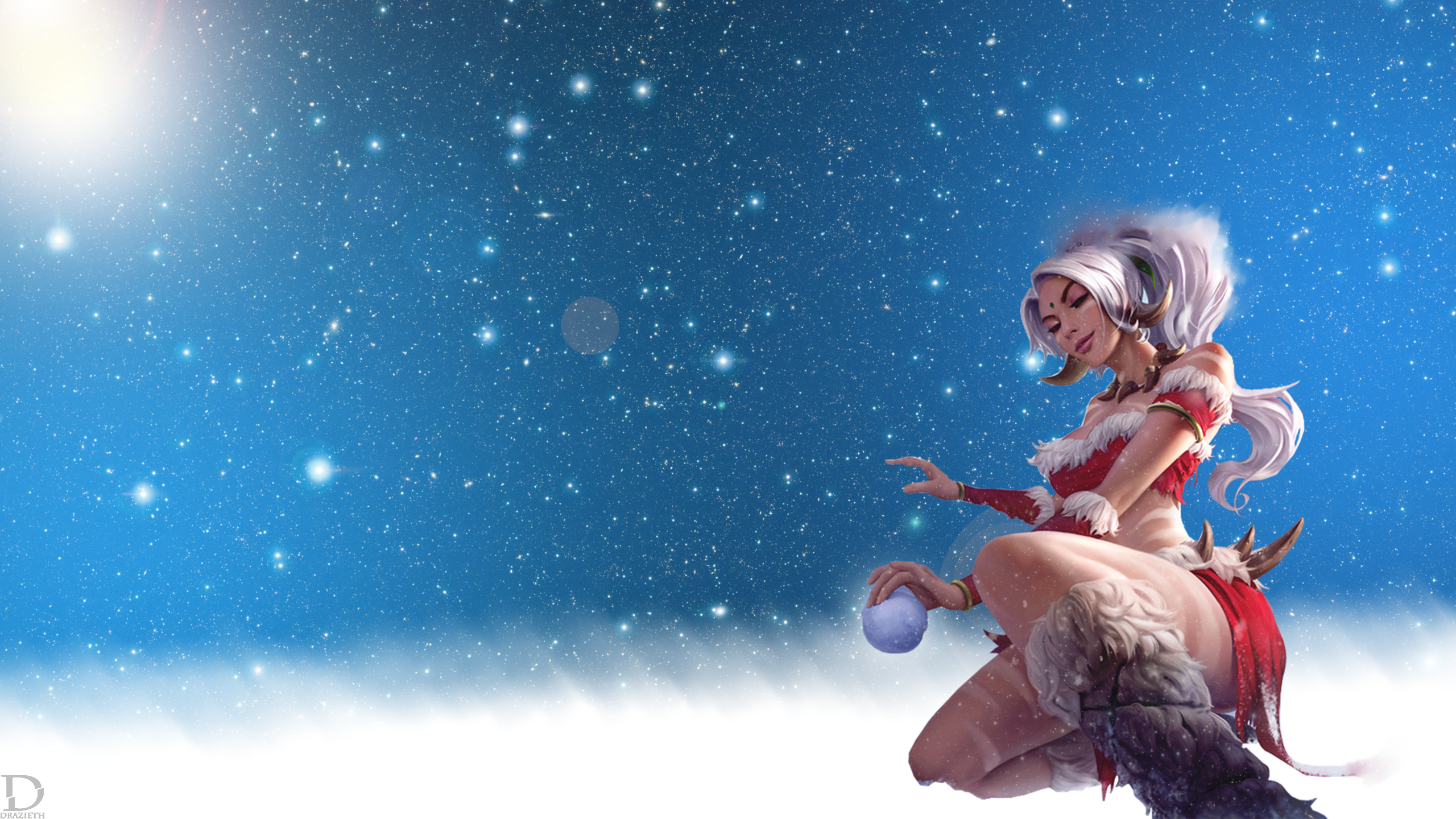 Snow Bunny Nidalee Fanart - HD Wallpaper 