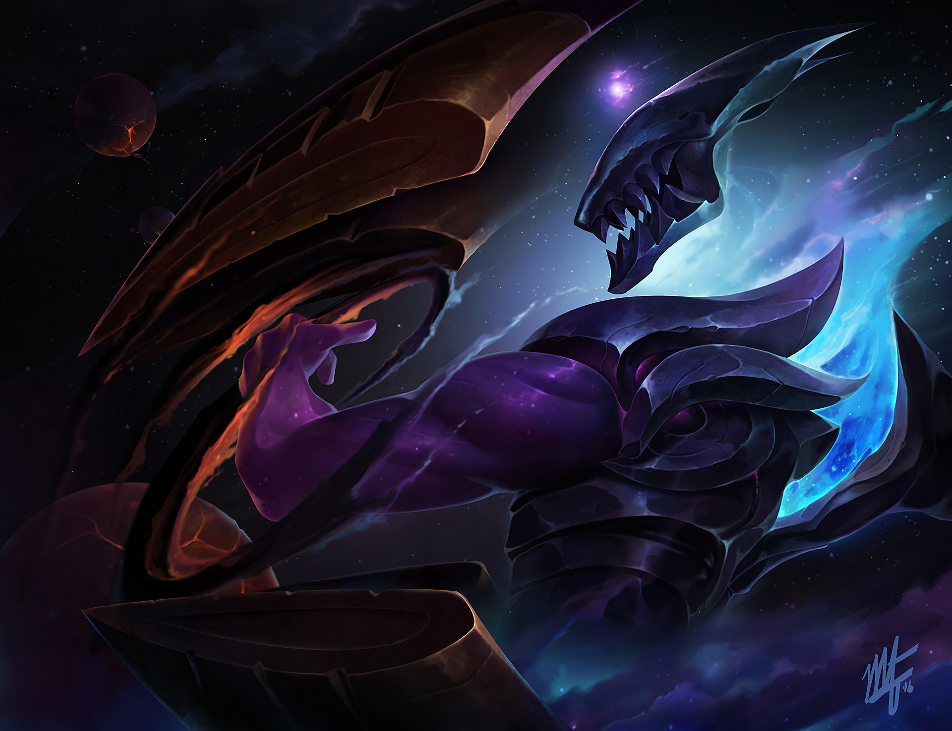 1920x1475, Dark Star Thresh By Vegacolors Hd Wallpaper - League Of Legends Dark Star Thresh - HD Wallpaper 