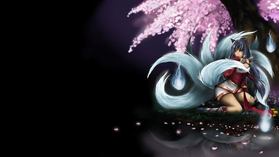 League Of Legends Black Ahri Hd Wallpaper,video Games - League Of Legends Wallpaper Ahri - HD Wallpaper 