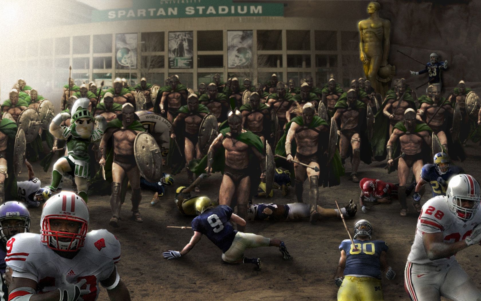 Spartan American Wallpaper - Spartan Stadium - HD Wallpaper 