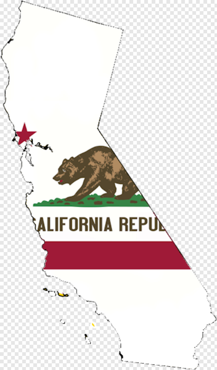 California Flag Wallpaper Iphone, Hd Png Download - California Flag