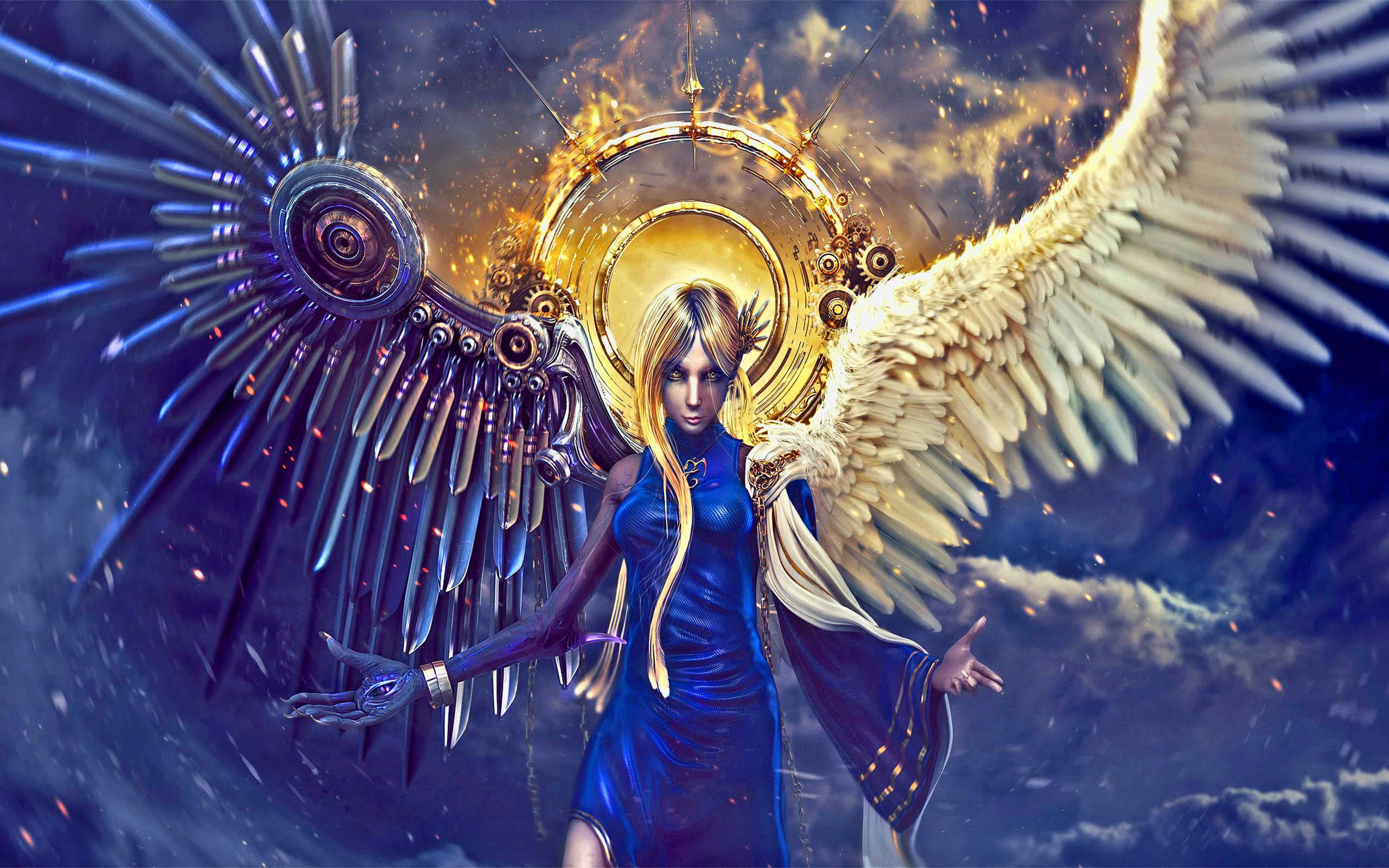 Blue Angel Wallpaper - HD Wallpaper 