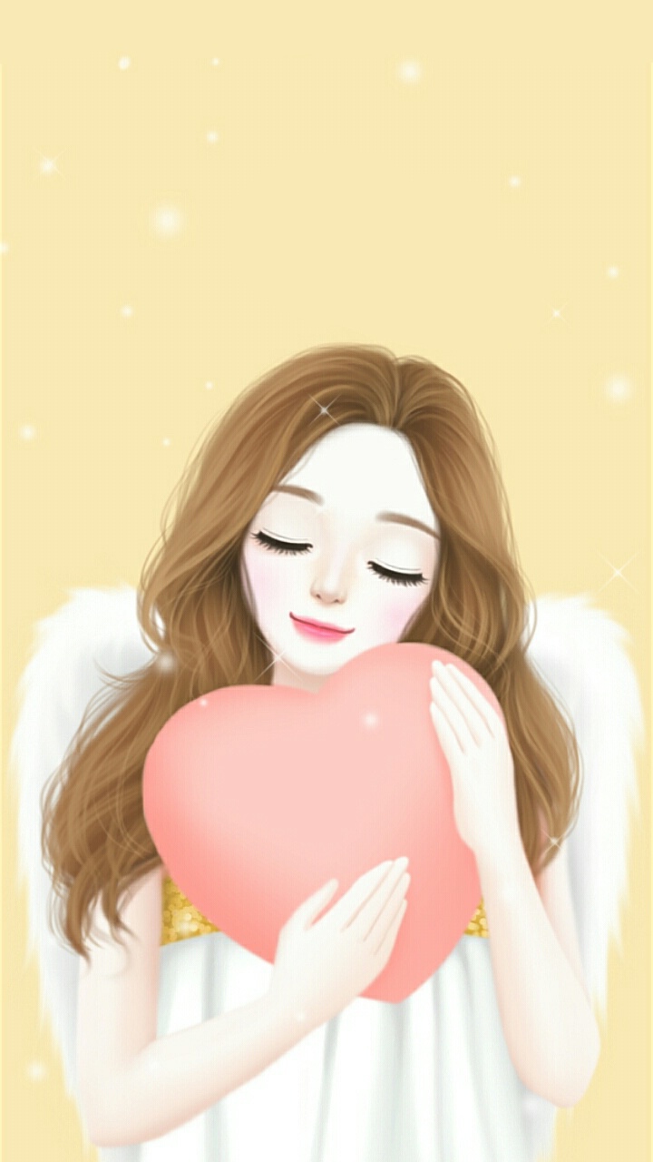 Enakei, Wallpaper, And Mellow J Image - Cute Angel Beautiful Girl - HD Wallpaper 