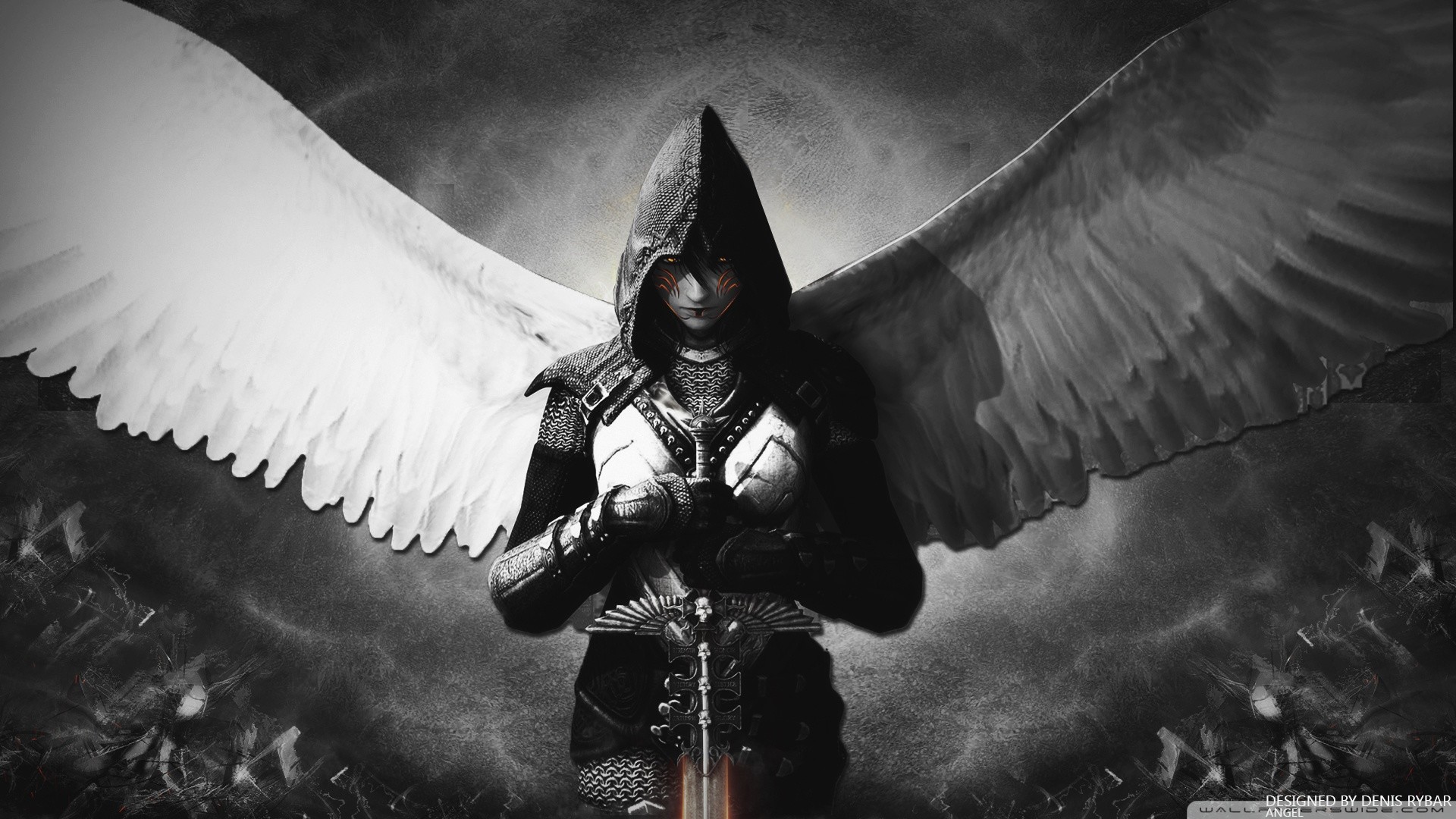 1920x1080, Fantasy - Background Dark Angel - HD Wallpaper 