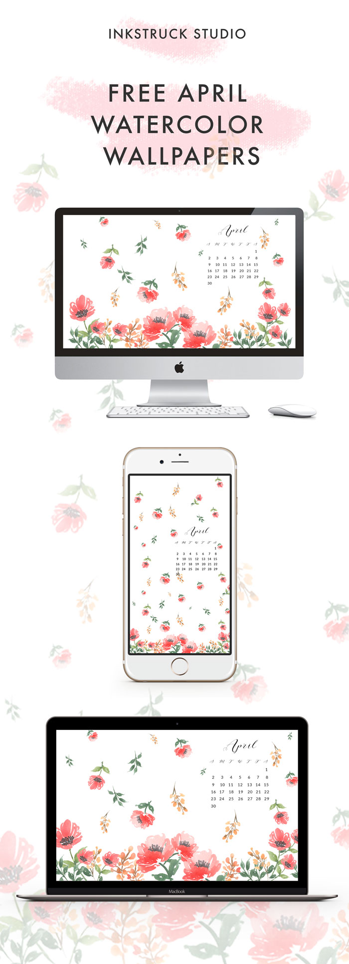 It S Time For Your Monthly Wallpaper Fix - Floral Design - HD Wallpaper 