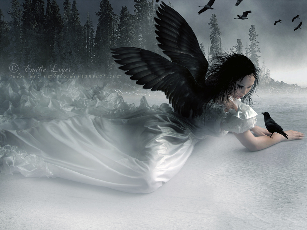 Download Angels Gothic Angel Wallpaper - HD Wallpaper 