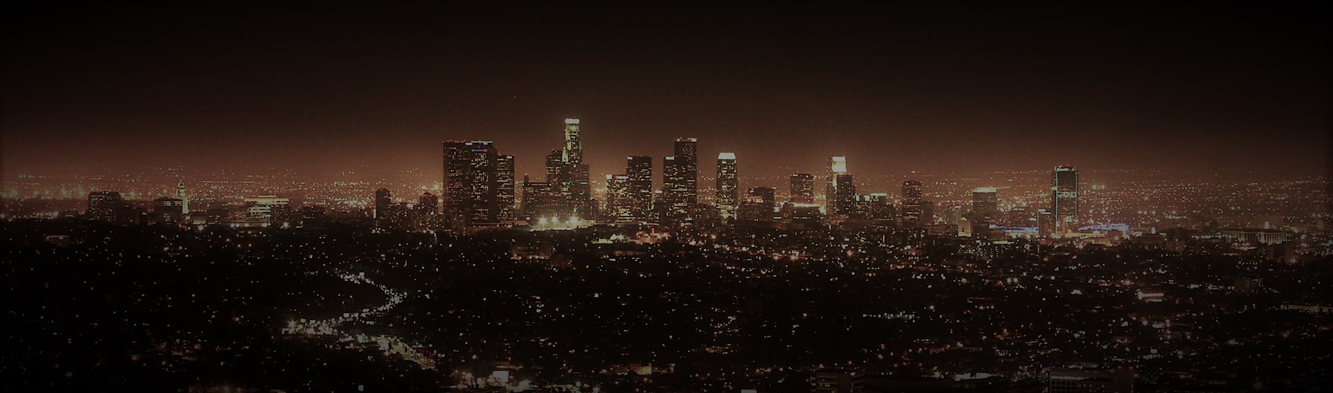 Los Angeles City Night Wallpaper - Cityscape - HD Wallpaper 