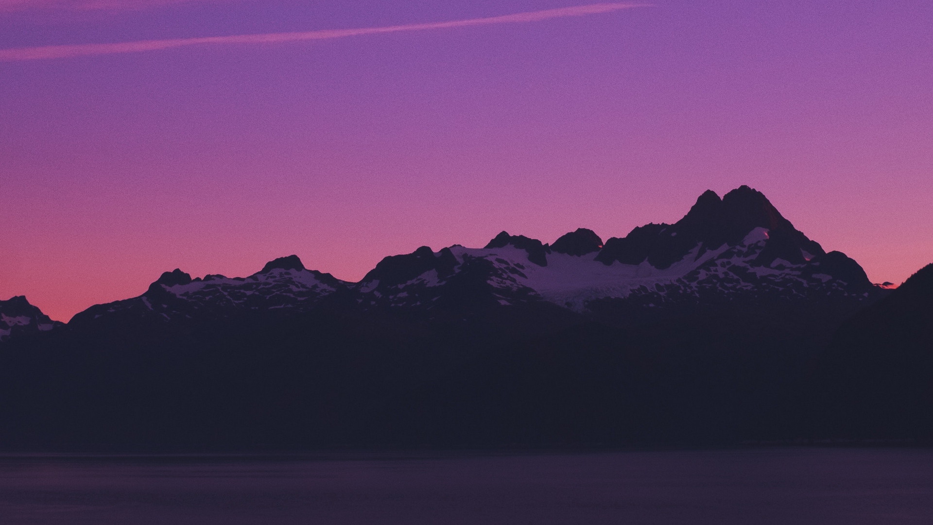 Wallpaper Mountains, Sky, Evening, Twilight, Purple, - Smile For Good Morning Quote - HD Wallpaper 