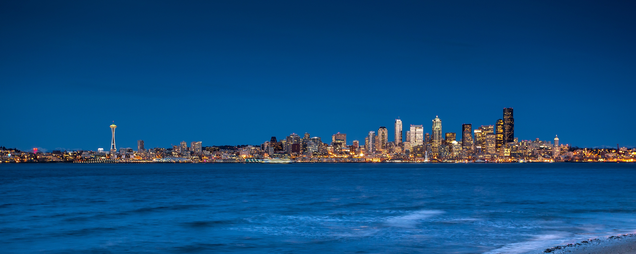 Wallpaper Seattle, City, Sea, Sky - 1080p Seattle Background - HD Wallpaper 