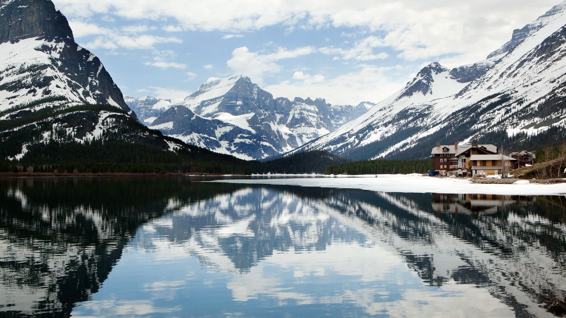 Alaska Wallpaper - - Swiftcurrent Lake - HD Wallpaper 
