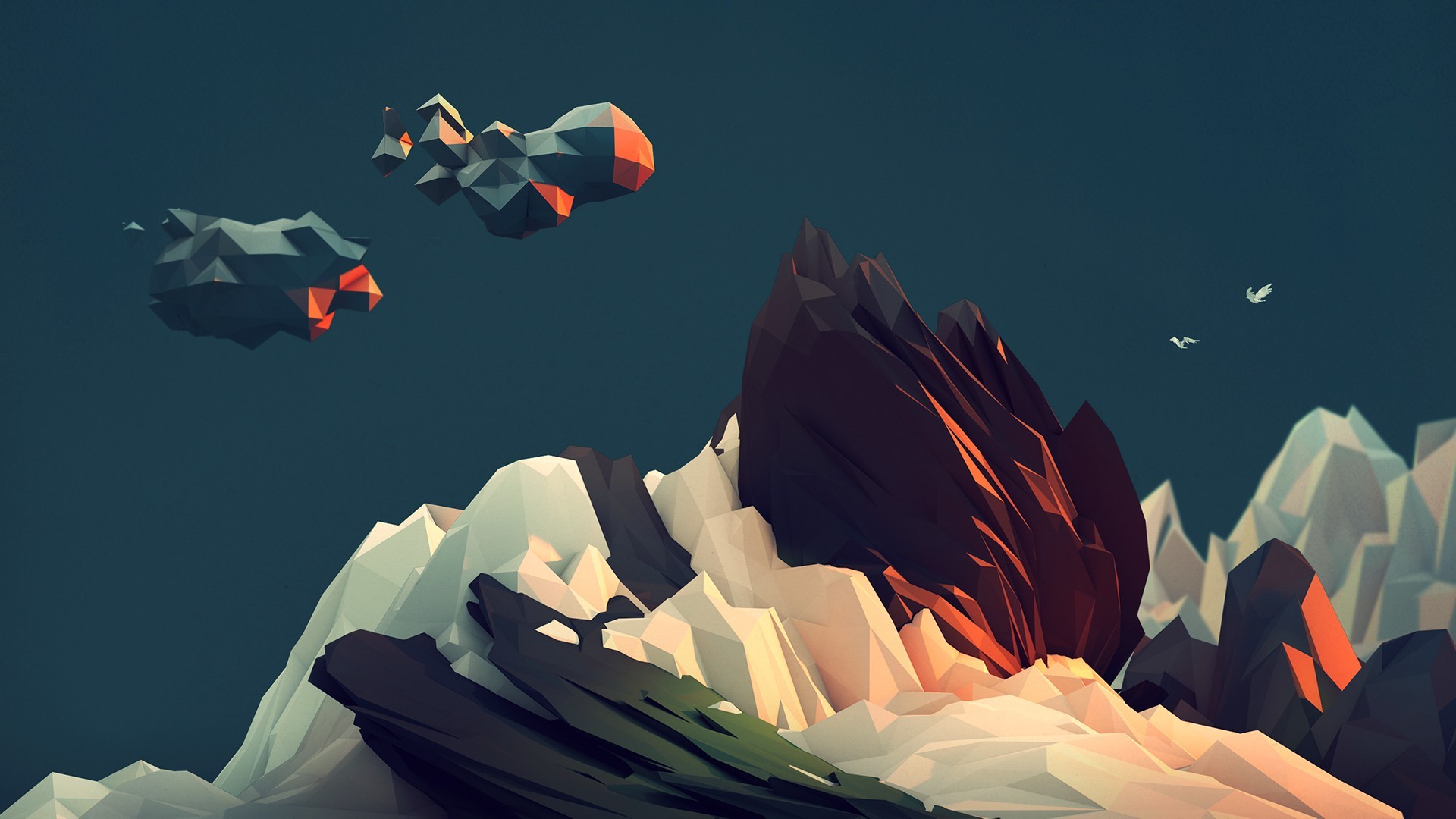 Low Poly - HD Wallpaper 