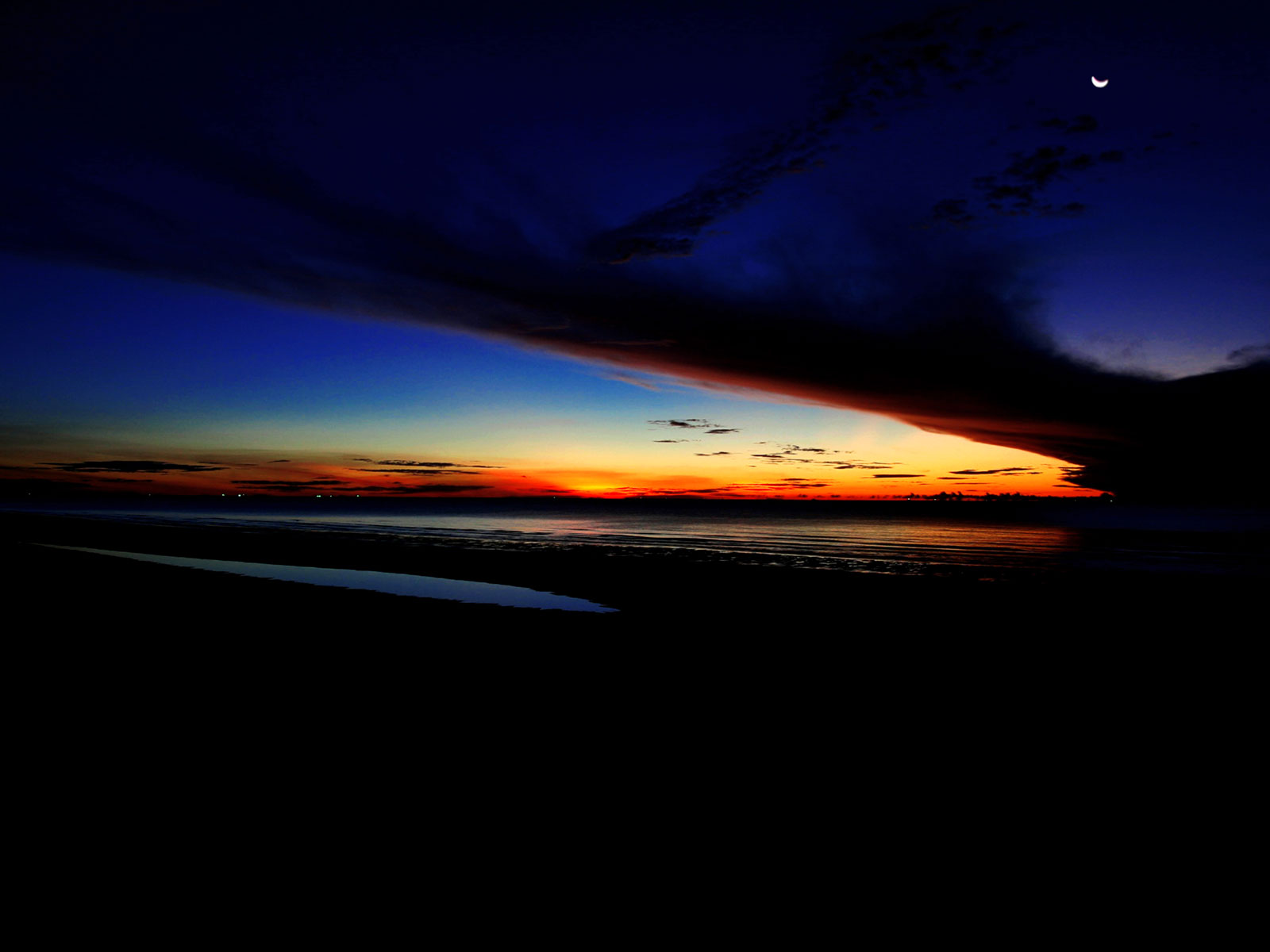 Lovely Beautiful Sunset - Beautiful Sunset Hd Desktop - HD Wallpaper 