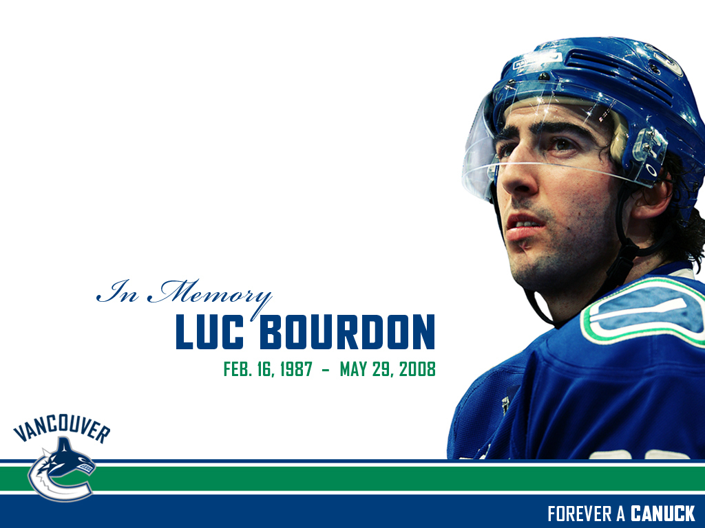 Luc Bourdon 1987-2008 - Vancouver Canucks - HD Wallpaper 