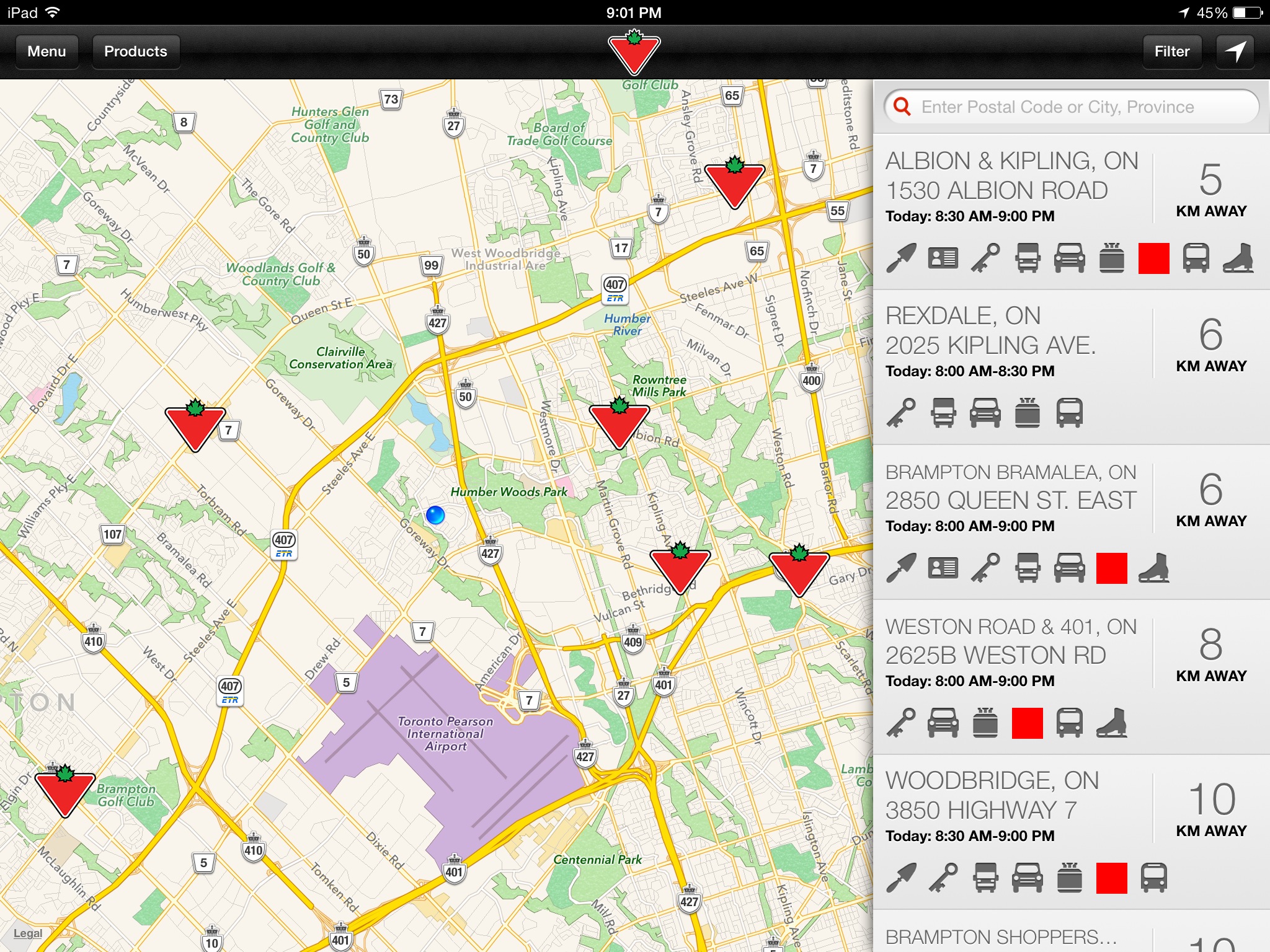 Canadian Tire Location Map - HD Wallpaper 