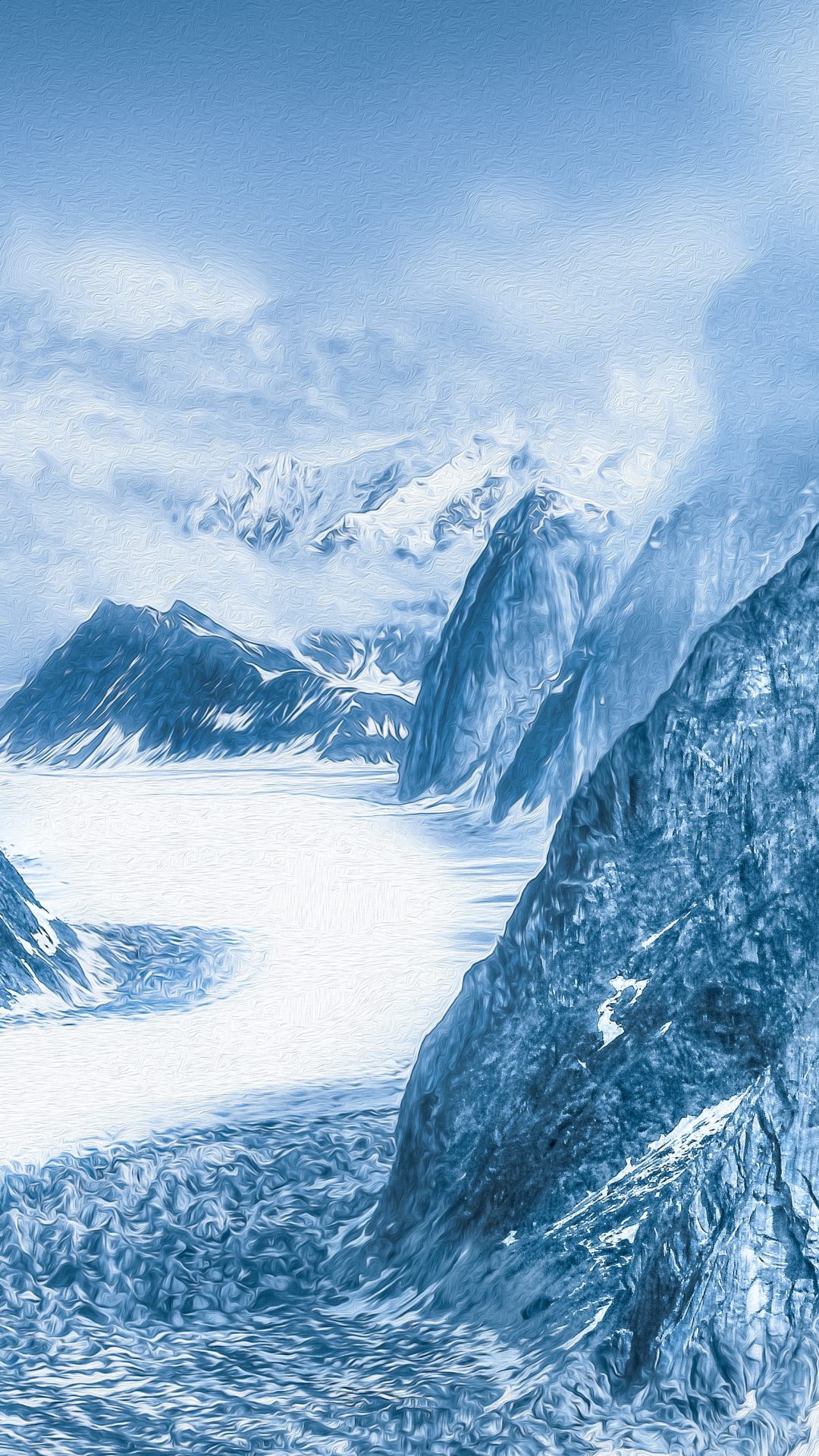 Snow Glacier - HD Wallpaper 