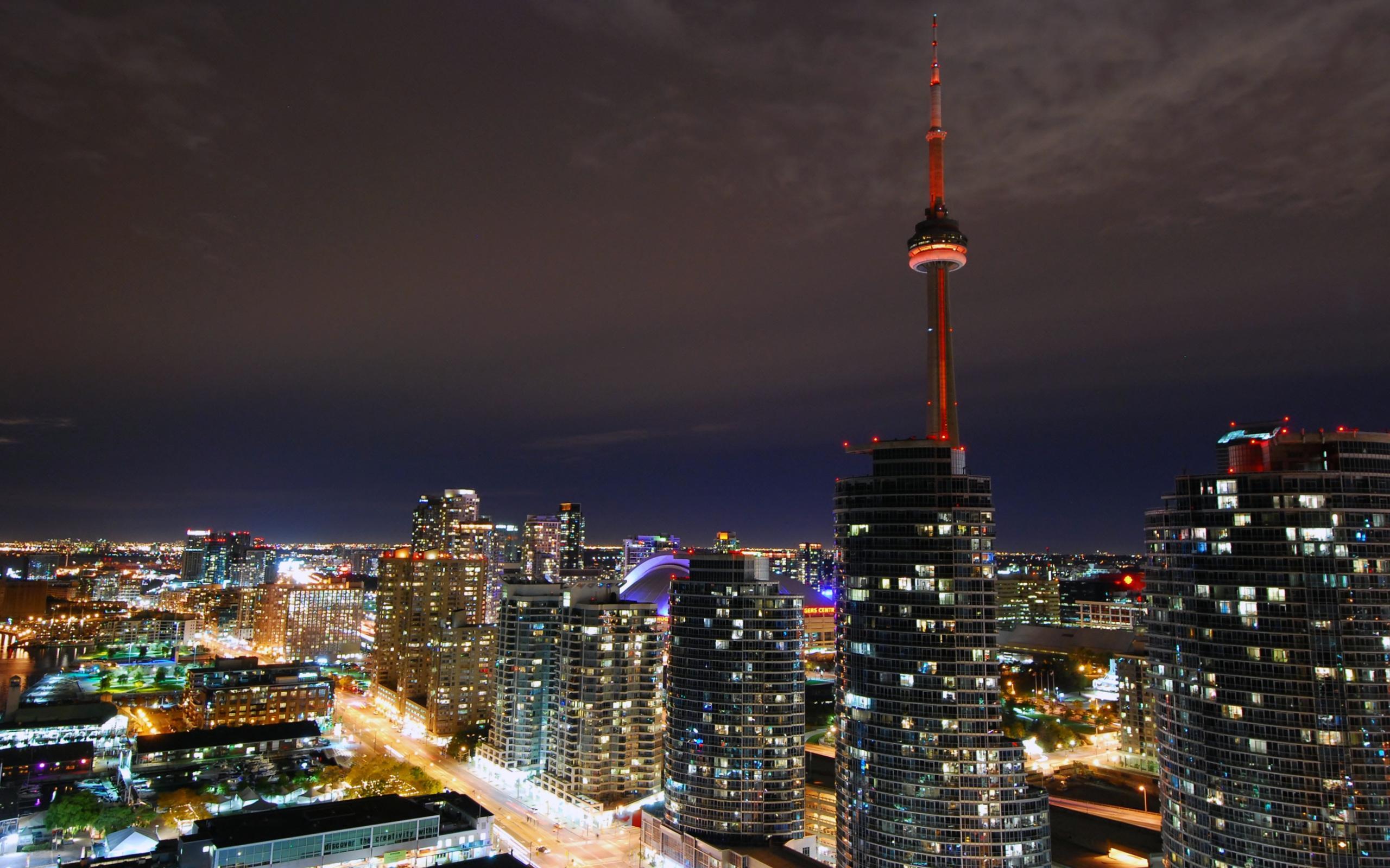 Toronto Nightlights - Toronto At Night Wallpapers Hd - 2560x1600 Wallpaper  