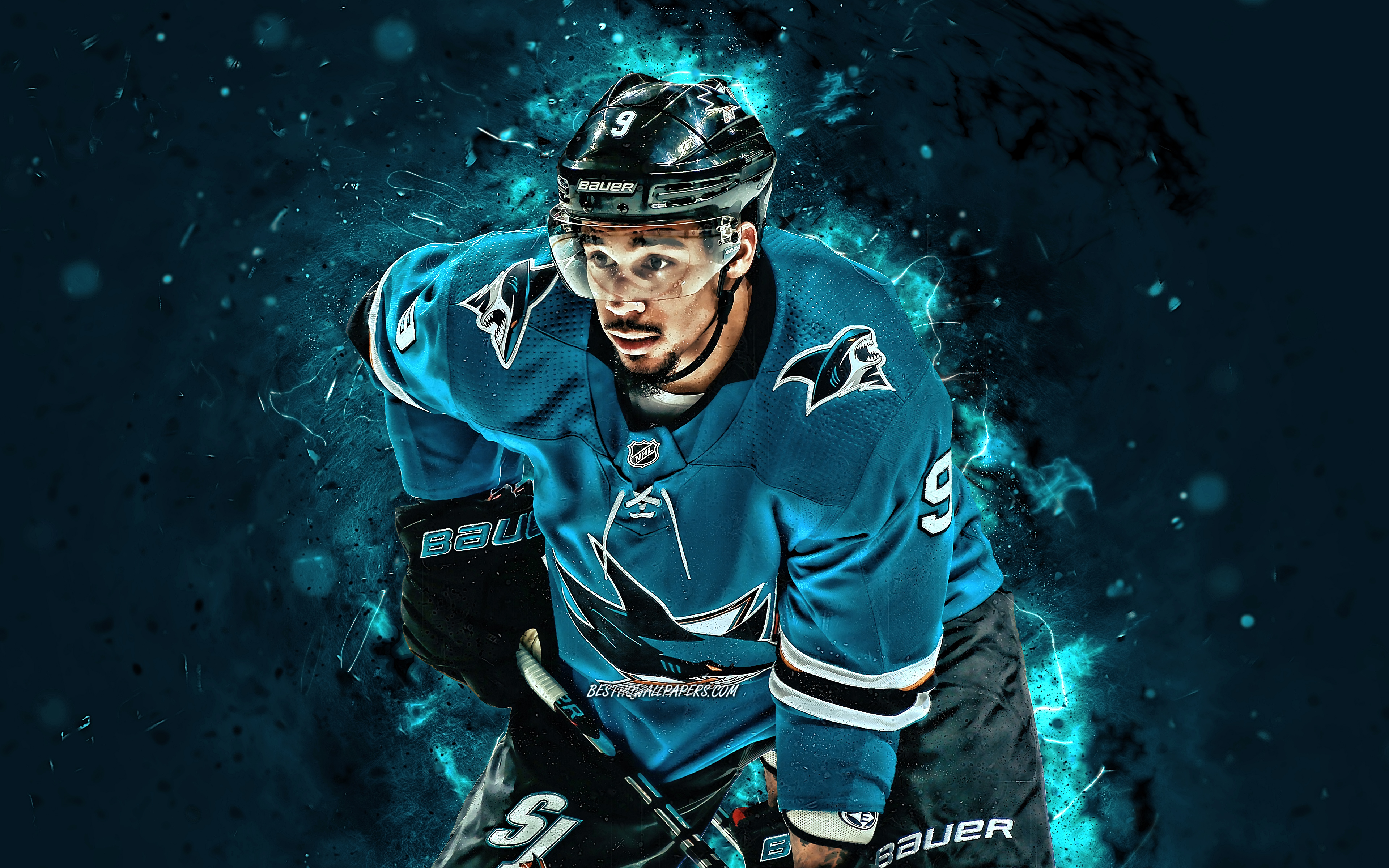 Evander Kane, 4k, Hockey Players, San Jose Sharks, - Ice Hockey - HD Wallpaper 