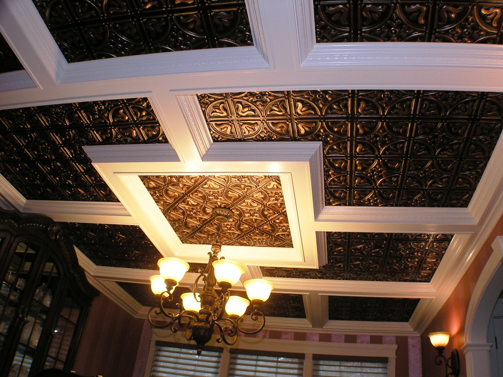 Ceiling Tiles Design Tin - HD Wallpaper 