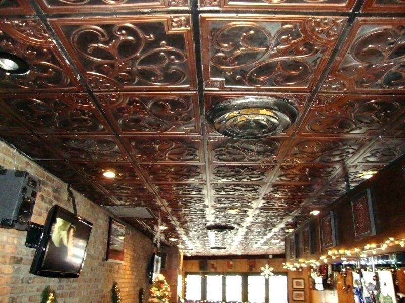Faux Copper Ceiling Tiles Faux Copper Ceiling Tiles - Copper Drop Ceiling Panels - HD Wallpaper 