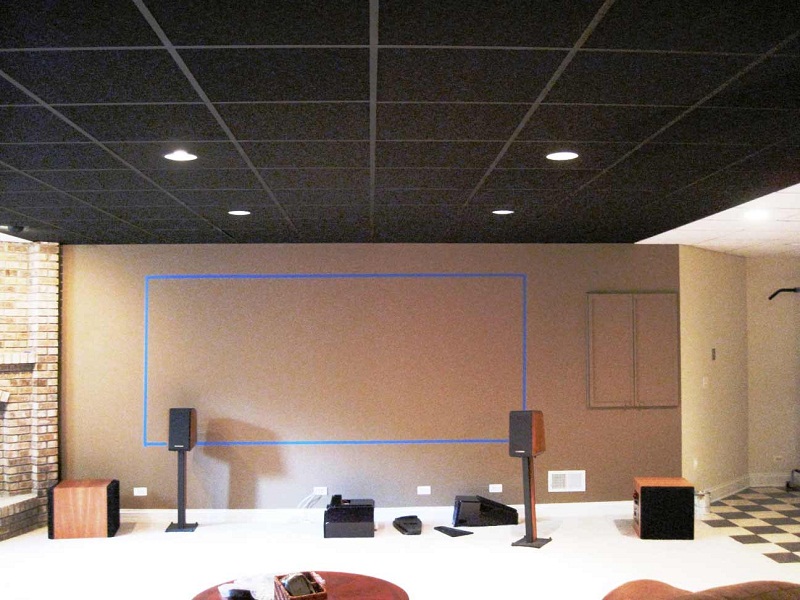 Faux Tin Ceiling Tiles Black - Black Tile Ceiling Office - HD Wallpaper 
