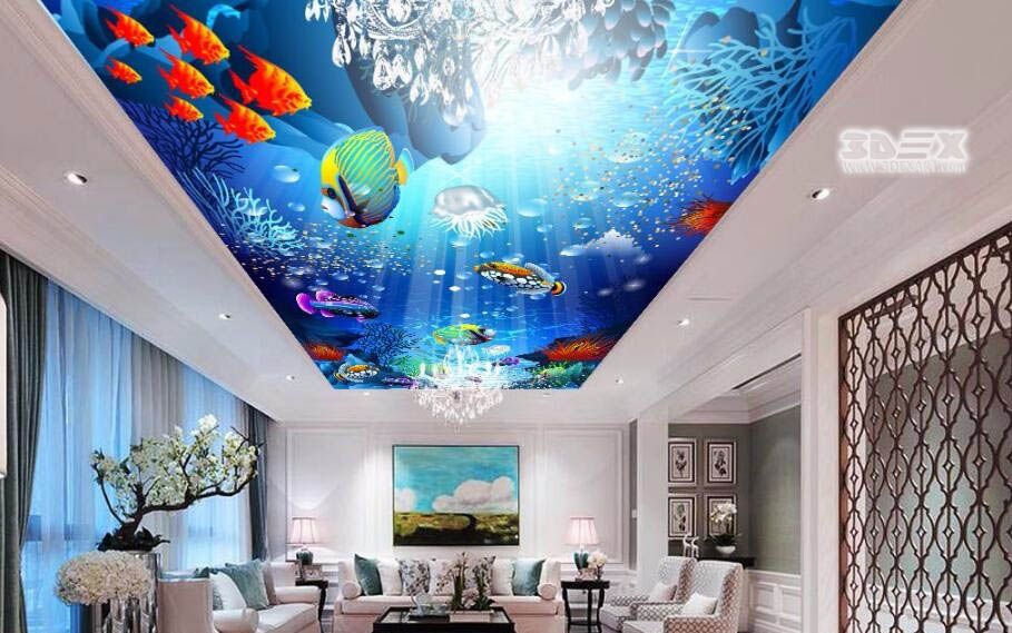 Bedroom 3d False Ceiling Designs - HD Wallpaper 