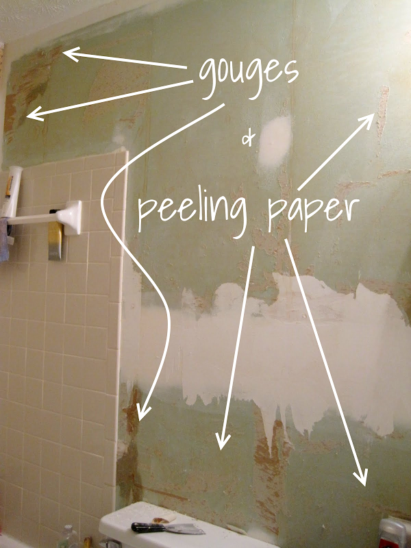 Gouges In Torn Drywall Paper - Before And After Skim Coat - HD Wallpaper 