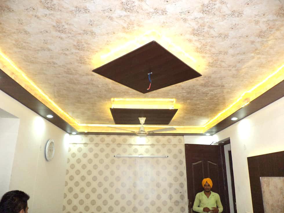Modern False Ceiling Design False Ceiling Design And - Wall Paper Design For Ceiling - HD Wallpaper 
