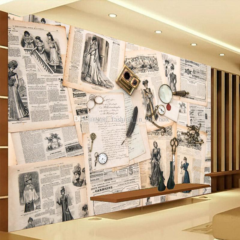 Newspaper Wallpaper On Wall - HD Wallpaper 