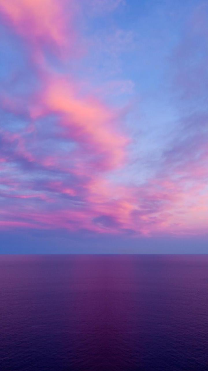 Htc Desire 510 Wallpapers - Blue And Purple Sunset - HD Wallpaper 