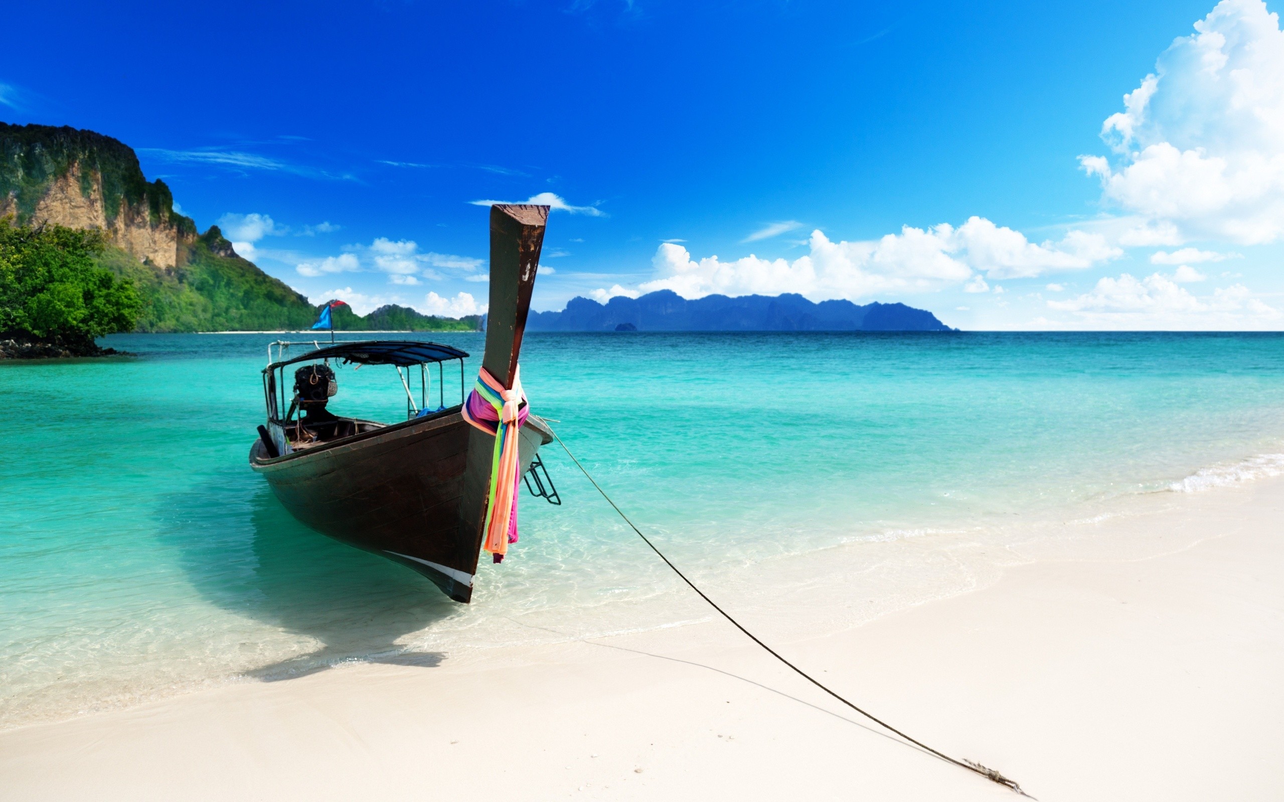 Boat Ocean Wallpapers Hd Desktop - Beach 1080p - HD Wallpaper 