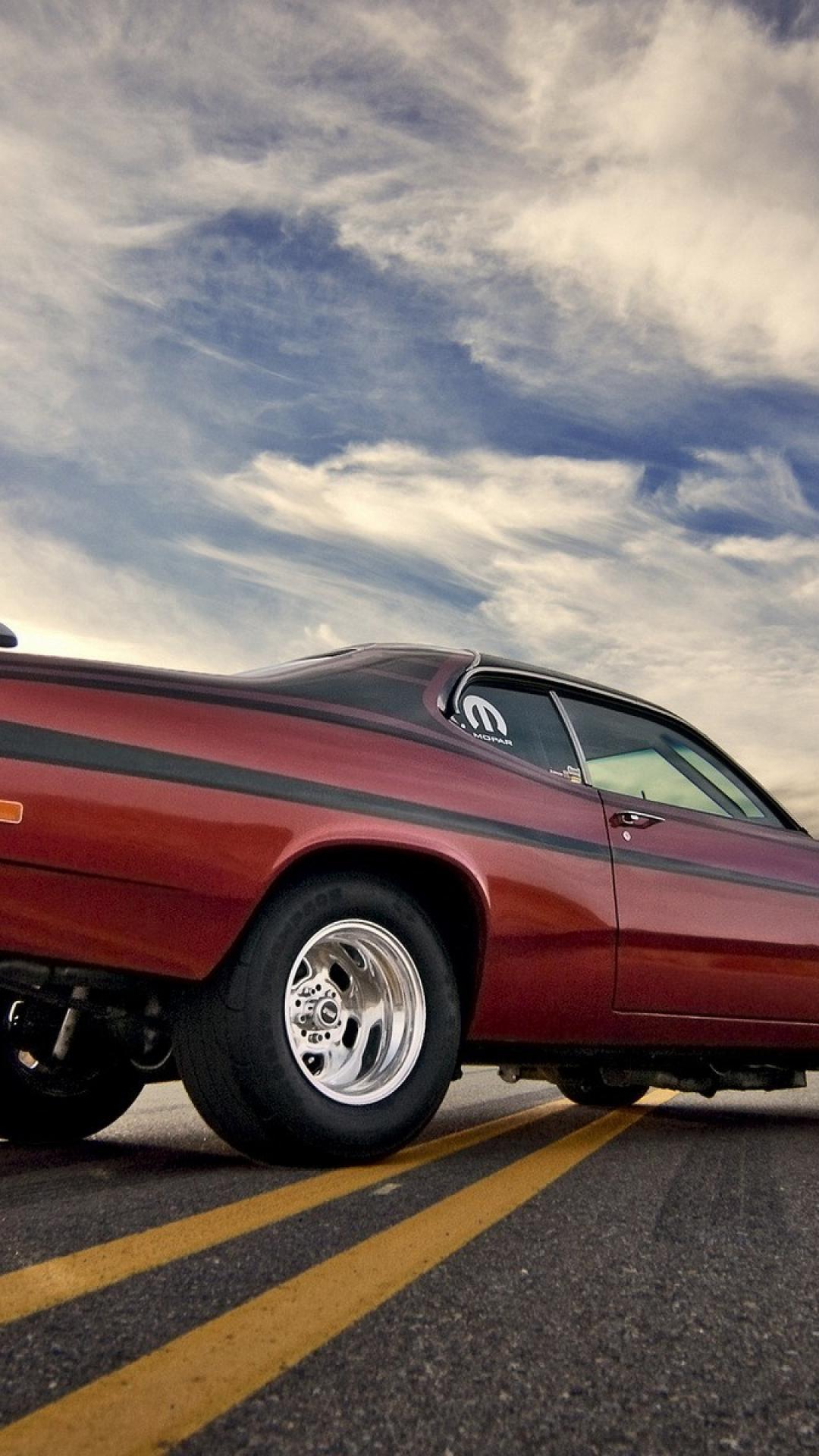 Cars Muscle Car Plymouth Duster Wallpaper - Mobile Phone - HD Wallpaper 