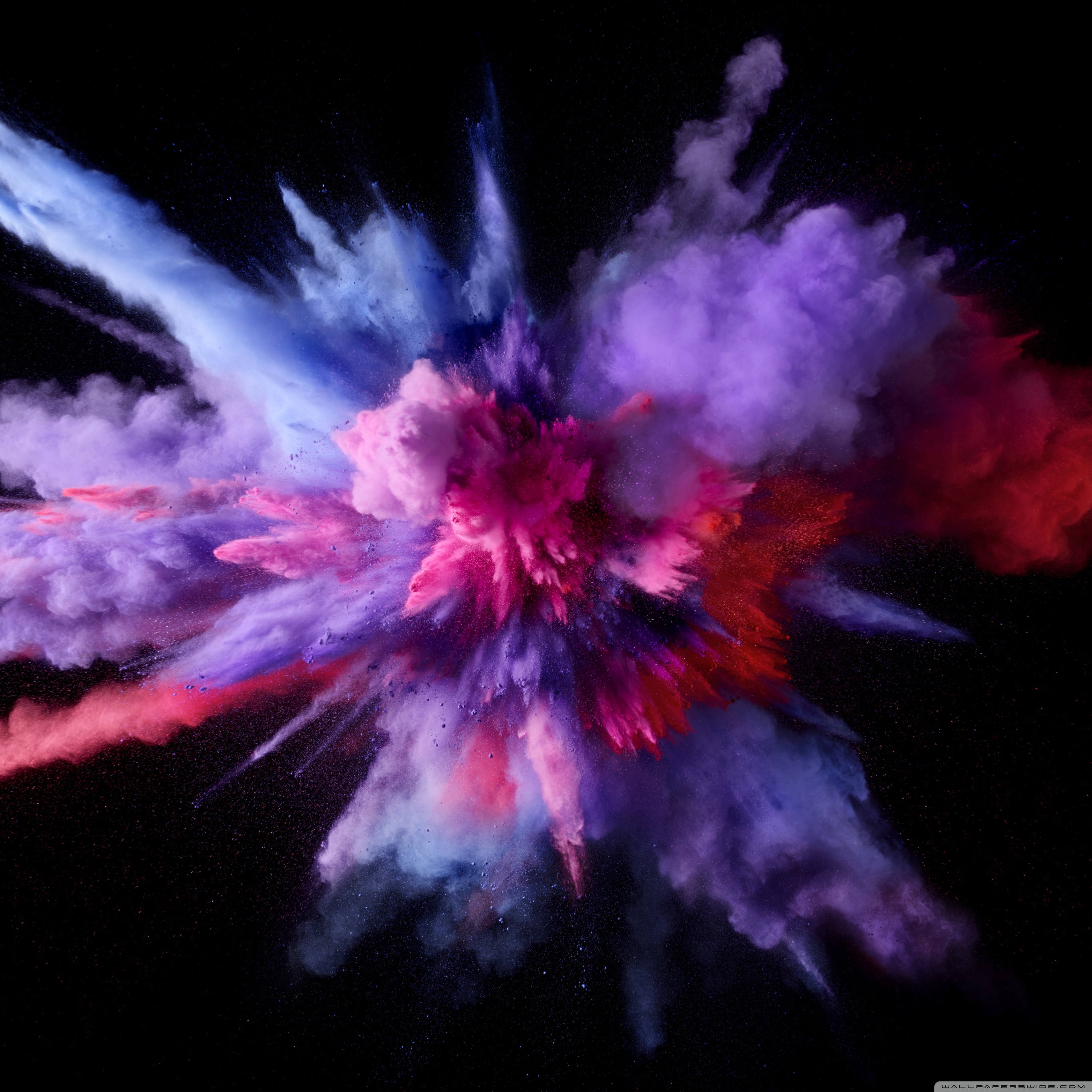 Colorful Smoke Background Hd - HD Wallpaper 