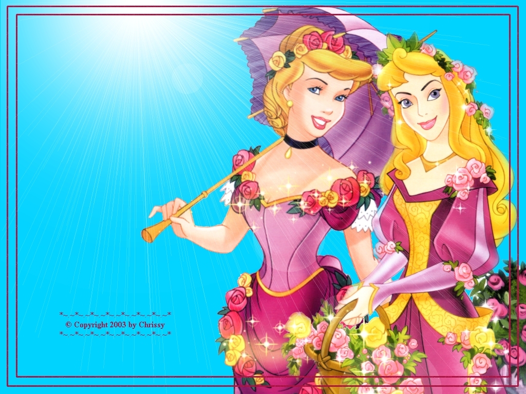 Disney Princess Sleeping Beauty And Cinderella - Cinderella And Sleeping Beauty Original - HD Wallpaper 