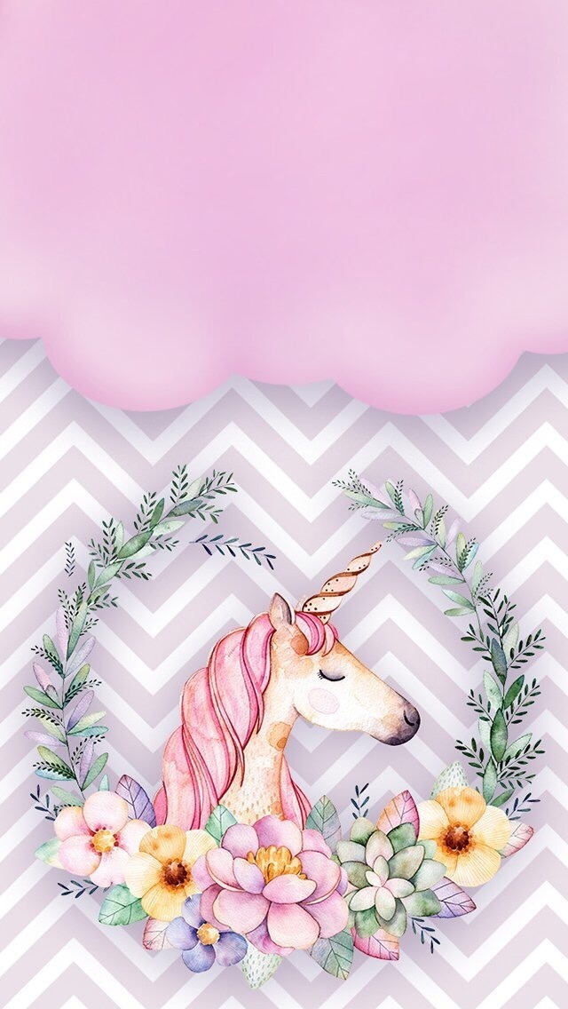 Unicorn, Wallpaper, And Iphone Image - Gambar Wallpaper Unicorn Lucu - HD Wallpaper 