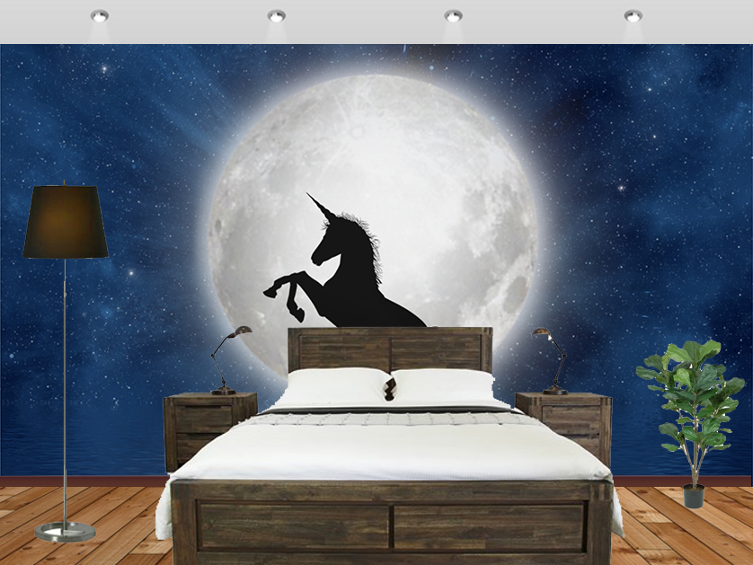 Fantasy World Of Unicorn Wall Mural Designs For Girls - Epic Wallpapers For Bedroom - HD Wallpaper 