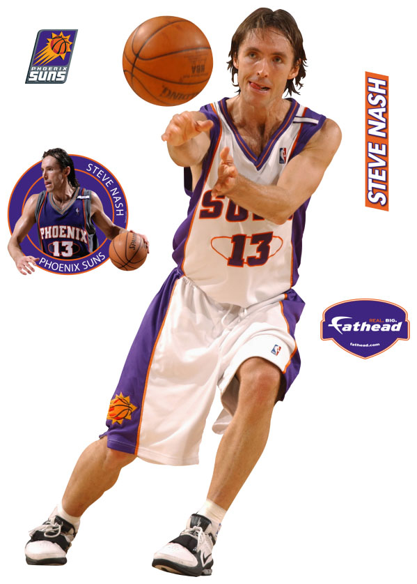 Steve Nash Fathead Nba Wall Graphic - Dribble Basketball - HD Wallpaper 