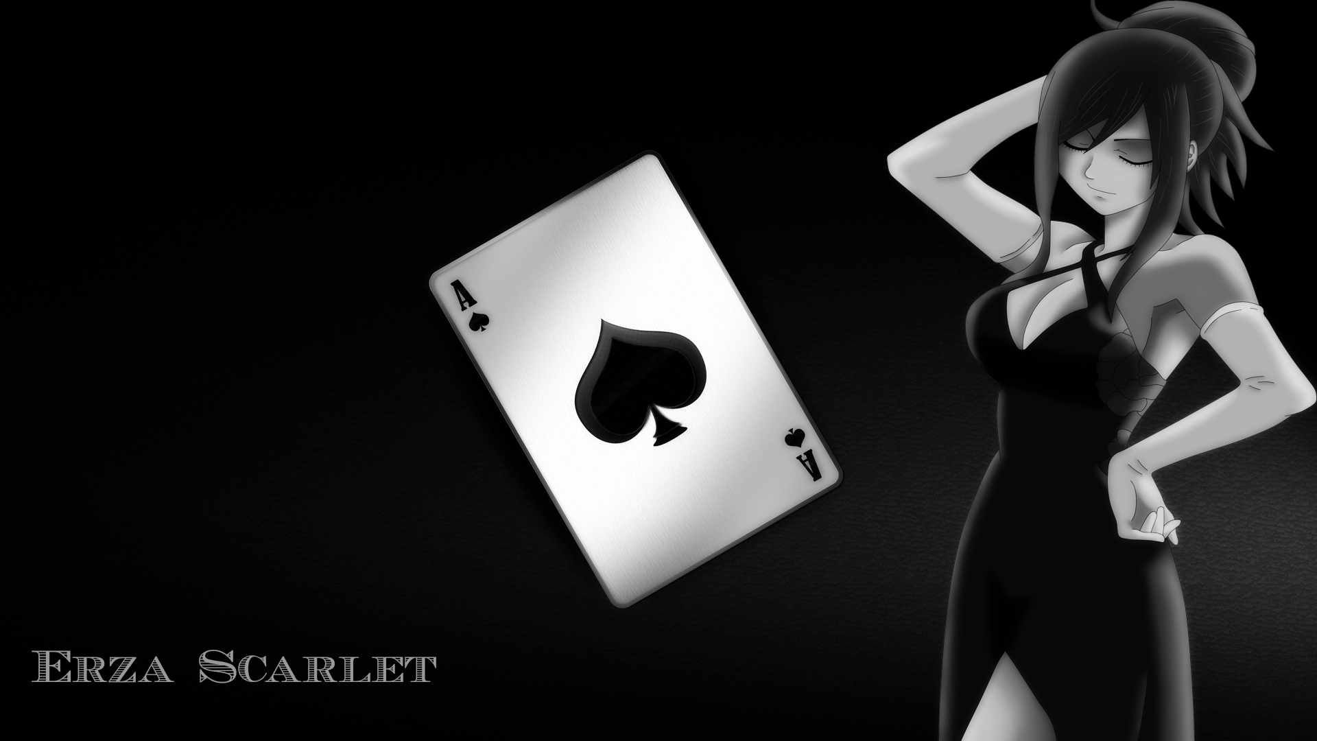 Fairy Tail Wallpaper Black - HD Wallpaper 