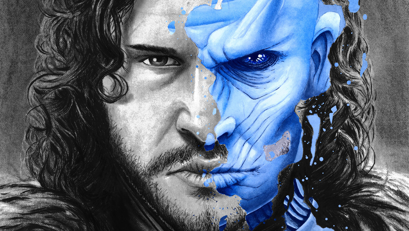 Night King John Snow - HD Wallpaper 