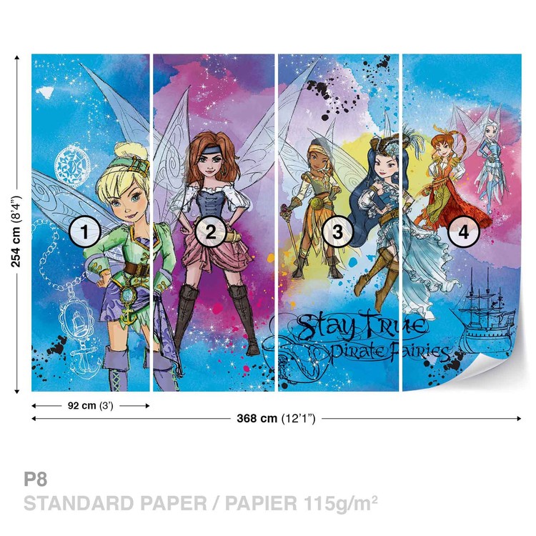 Disney Pirate Fairies Wallpaper Mural - Fee Clochette Et La Fee Pirate - HD Wallpaper 
