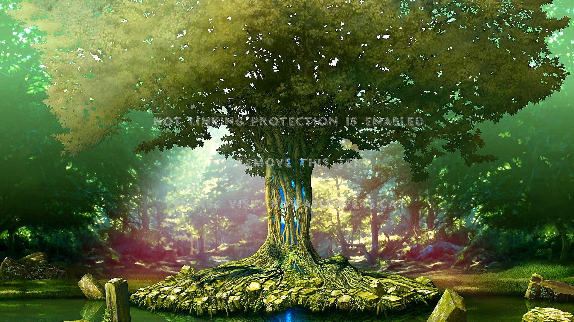 Live Tree Beautiful Fairytale Forest - Secret Of Mana Wallpaper Hd - HD Wallpaper 